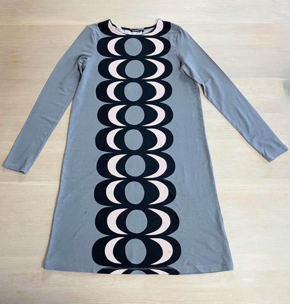 Vintage Marimekko Jersey Dress, Geometric Mod Style, Size S - Etsy Israel