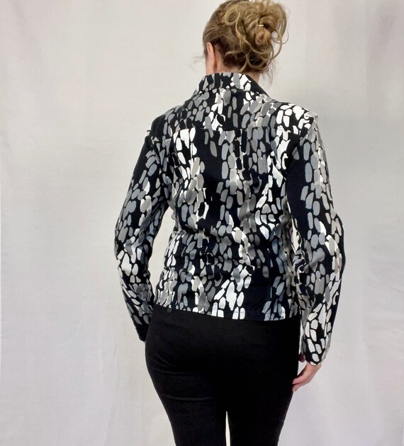 MARIMEKKO Denim Jacket, Abstract print 