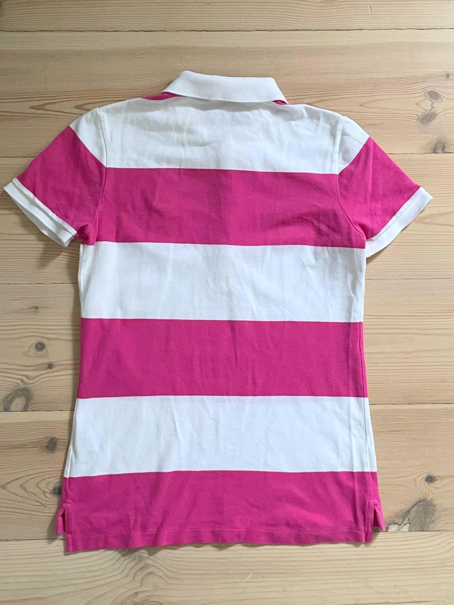 Ralph Lauren Pink Striped Polo Shirt: Y2K Cotton Rugby Tee - Etsy