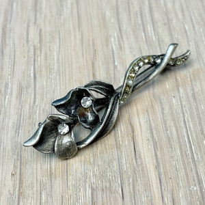 Vintage Flower Brooch, Scarf Buckle, Lily Brooch, Finnish Jewelry
