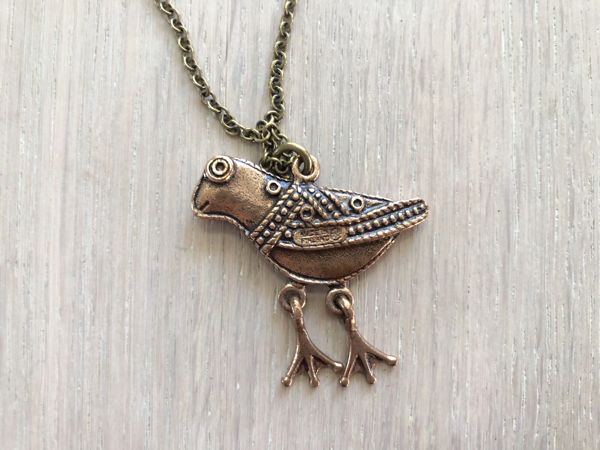 Kalevala Jewelry Bronze Pendant Necklace Bird Necklace Etsy