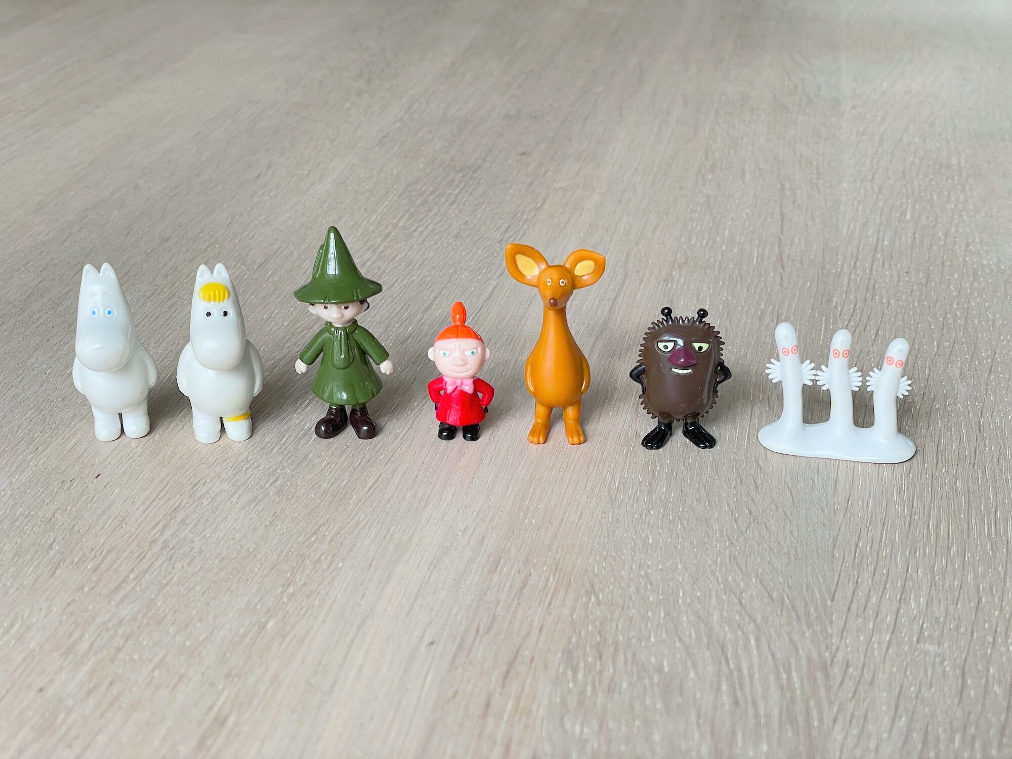 Moomin Figures From Finland, 7 Piece Set, Moomintroll