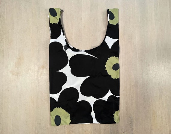 Marimekko Unikko Foldable Shopping Bag, Black and… - image 10