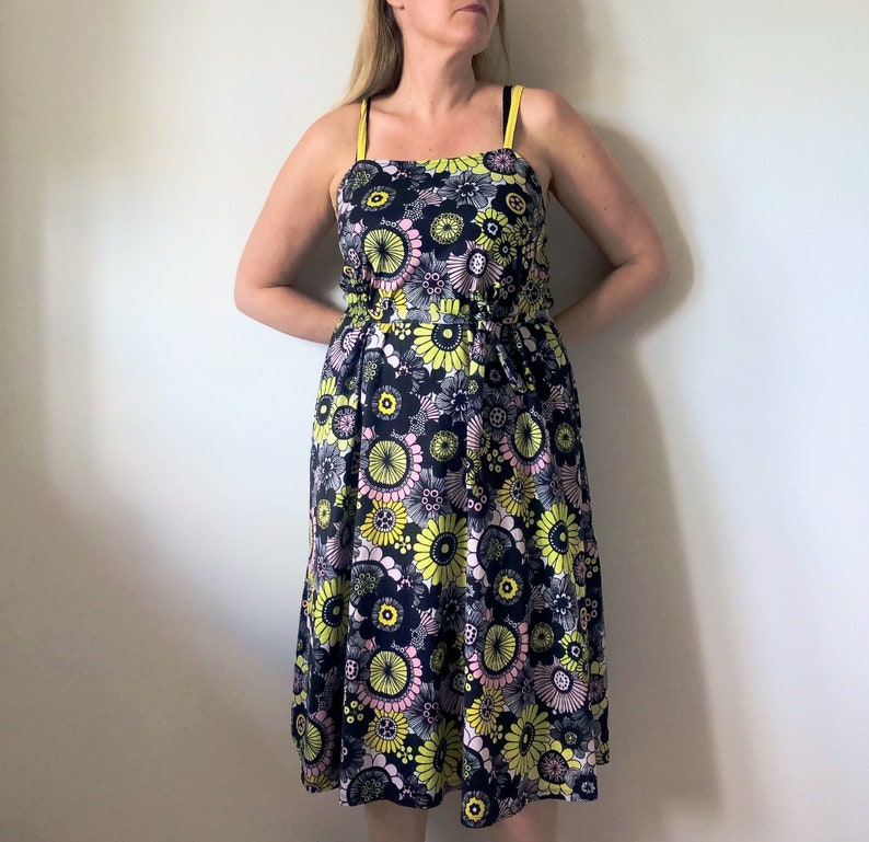 flower print midi dress
