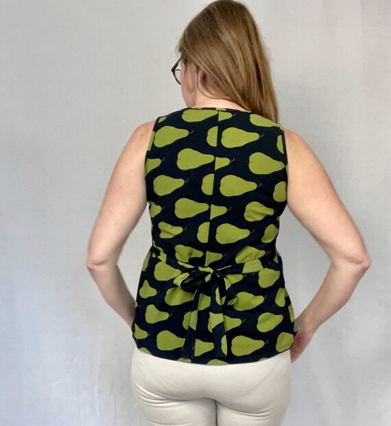 MARIMEKKO Vintage T Shirt, Pear Print Top, Funky … - image 3