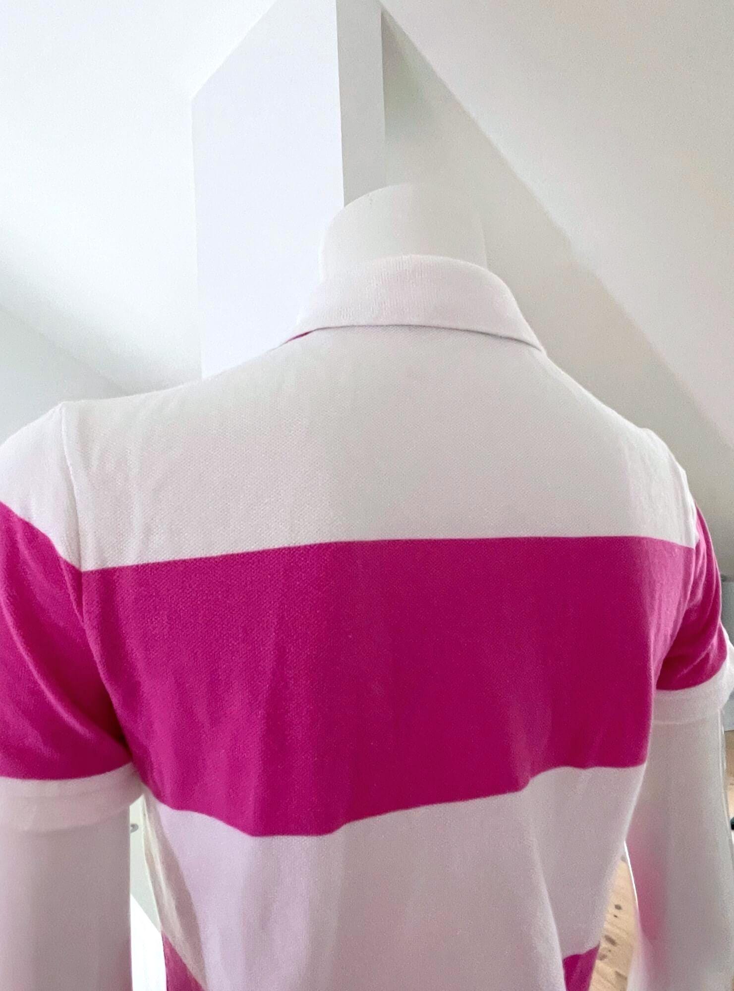 Ralph Lauren Pink Striped Polo Shirt: Y2K Cotton Rugby Tee - Etsy
