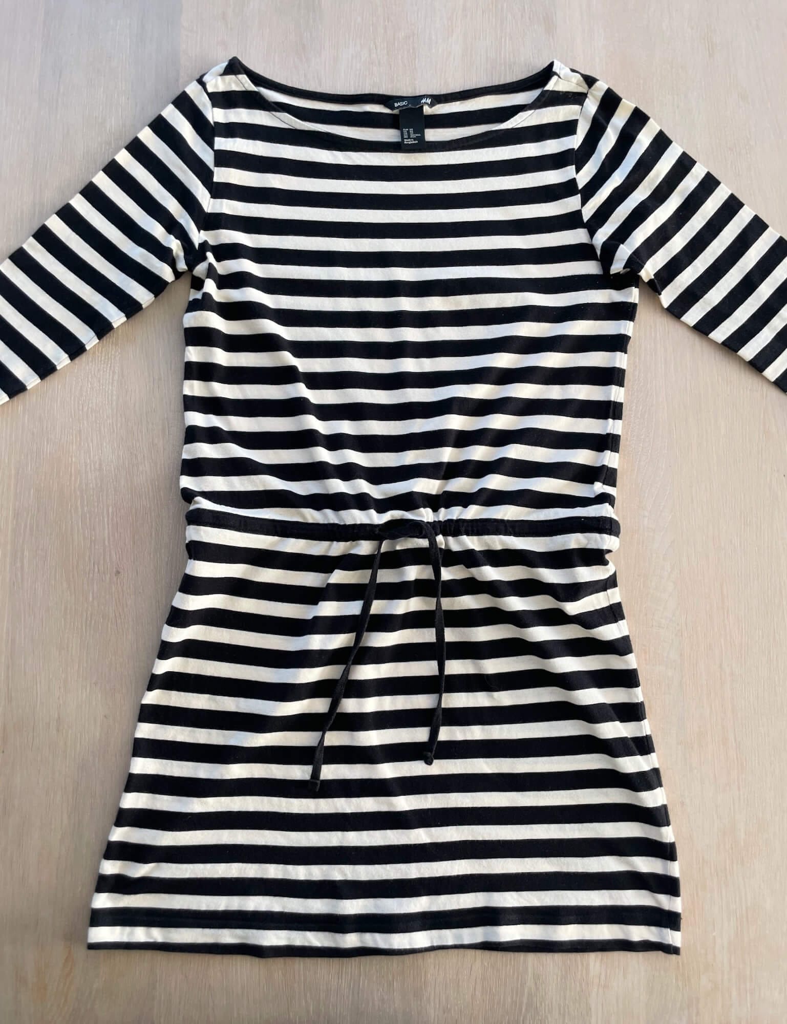 black and white jersey dress Reiss