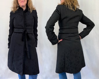 Vintage Trench Coat, Black Vintage jacket by Soaked in Luxury, Size S