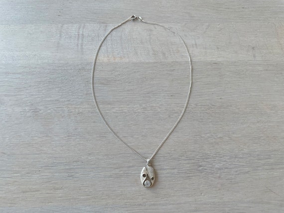 Karl Laine sterling silver necklace with Rock Cry… - image 2