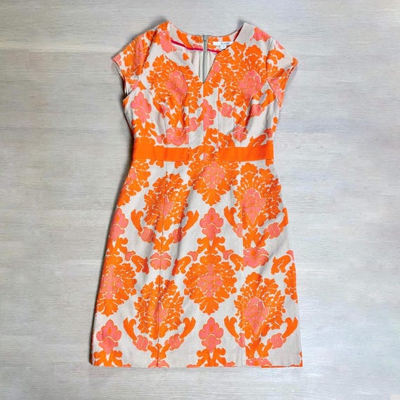 orange boden dress Boden Women's May Embroidered Short Dress in Brown