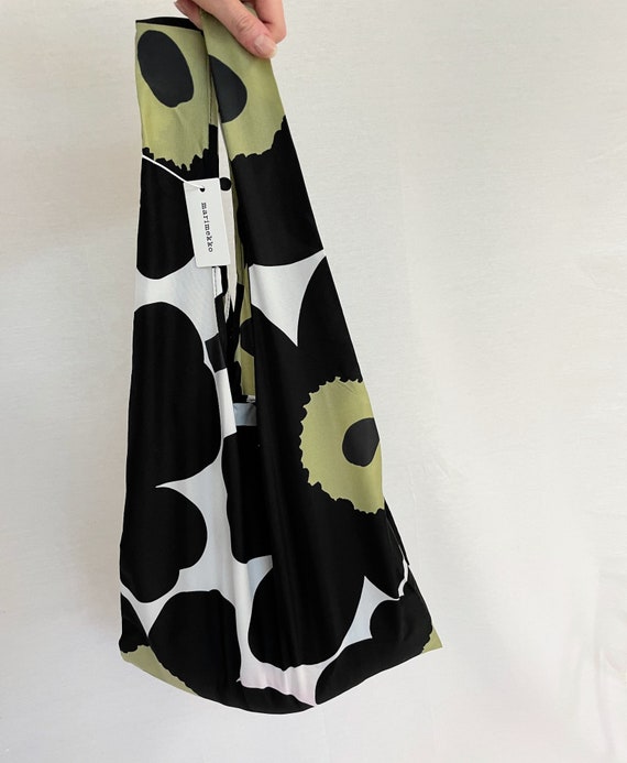 Marimekko Unikko Foldable Shopping Bag, Black and… - image 4