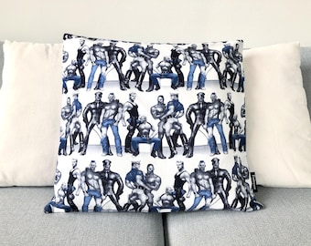 レア　tom of finland コラボ　クッションカバー Tom of Finland Cushion Cover by Finlayson, Gay Art Pillow Case