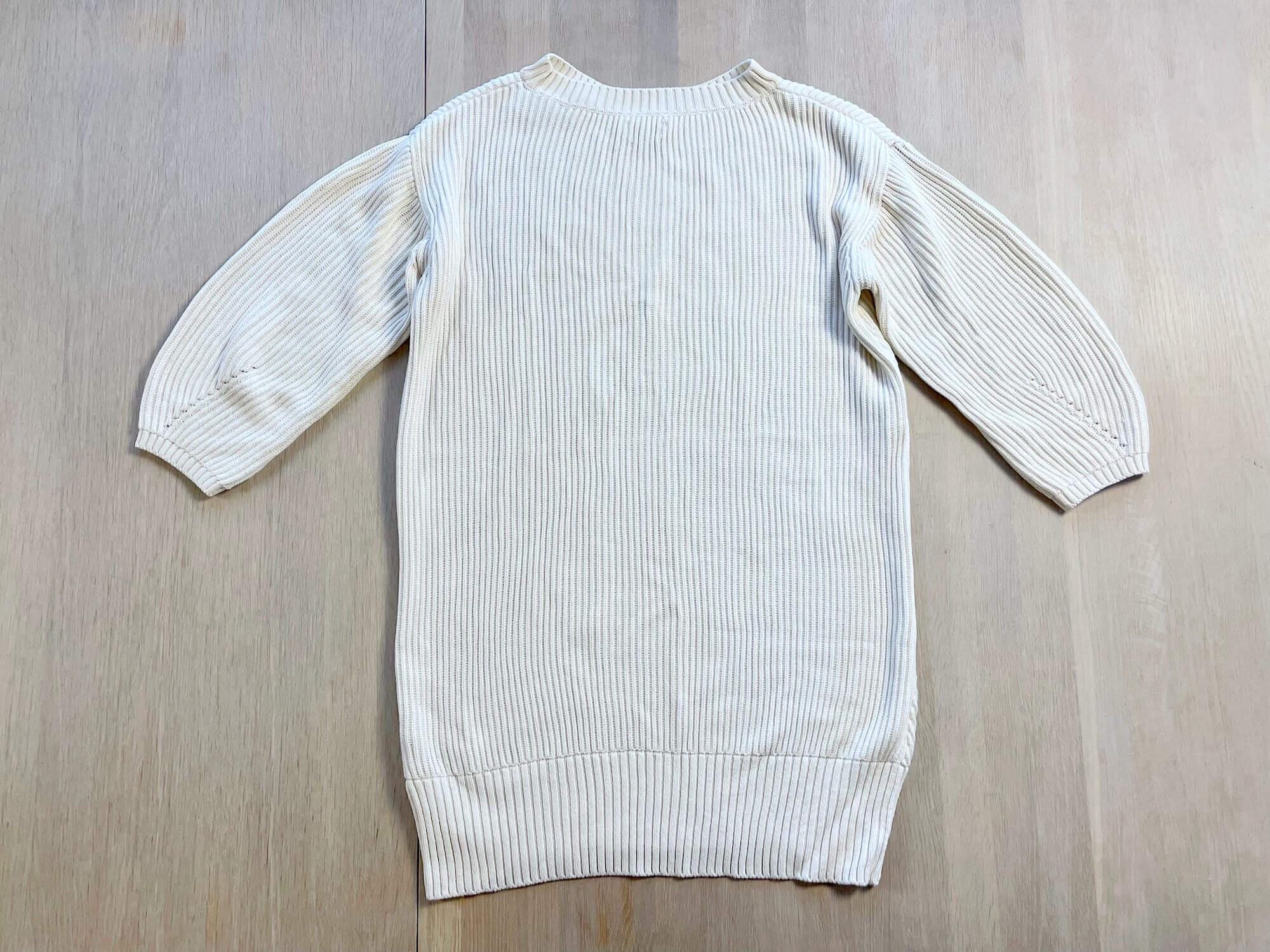 Massimo Dutti Knit Sweater Dress: Ribbed Cotton Blend, Size S