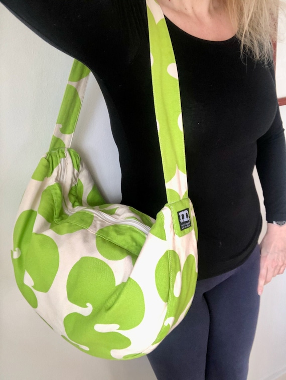 Green MARIMEKKO Jokeri Canvas Shoulder Bag, Large