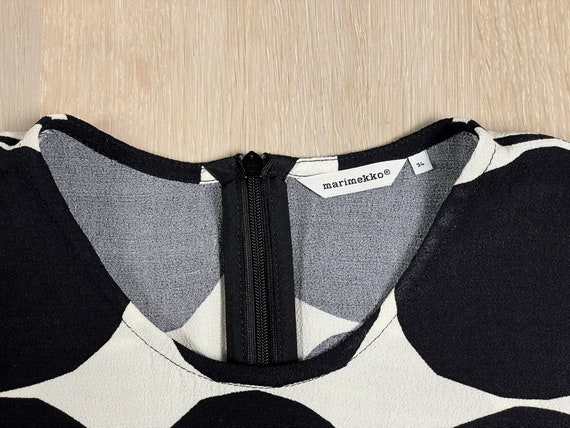 Vintage Marimekko Kivet Shirt, Sleeveless Geometr… - image 3