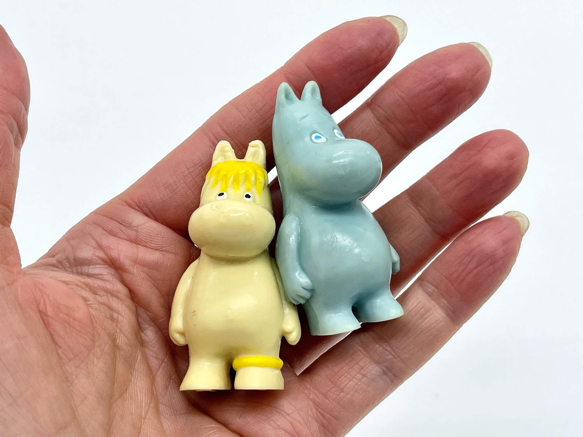 Moomintroll and Snorkmaiden Figurines, Bulls 1992, Vintage