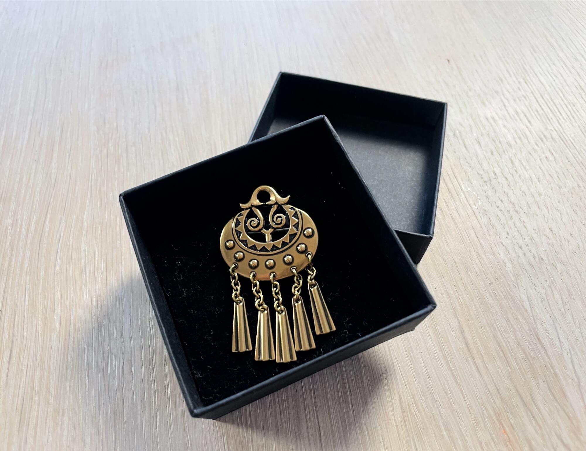 Kalevala koru Viking Bronze Brooch Finland Nordic des