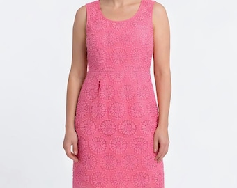 pink long sleeve t shirt dress Classic Pink Stripe Button Front Shirt Dress - All Dresses main image 1