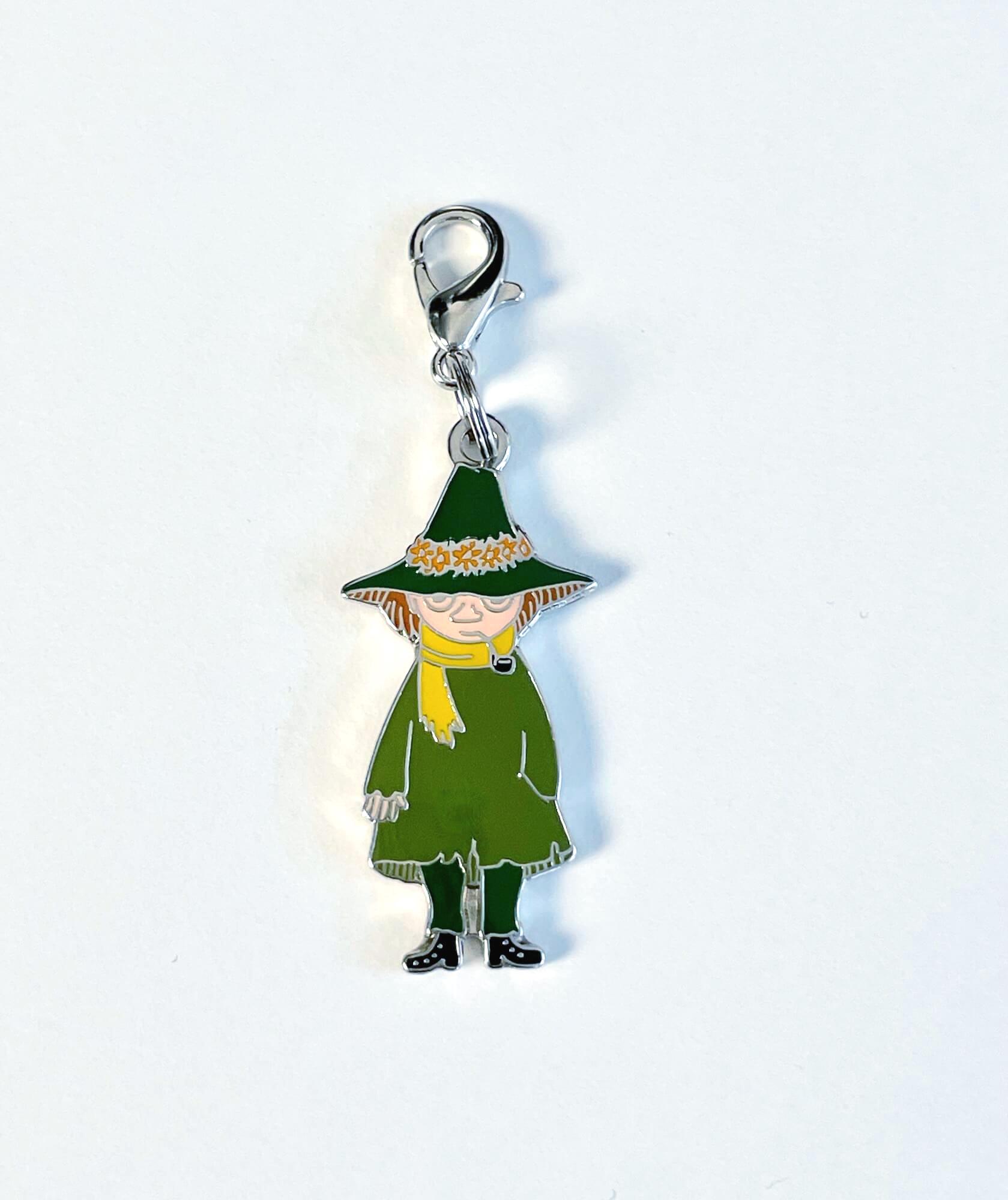 Snufkin Moomin Charmkeychain, Cute Enamel Pendant, Bag Charm