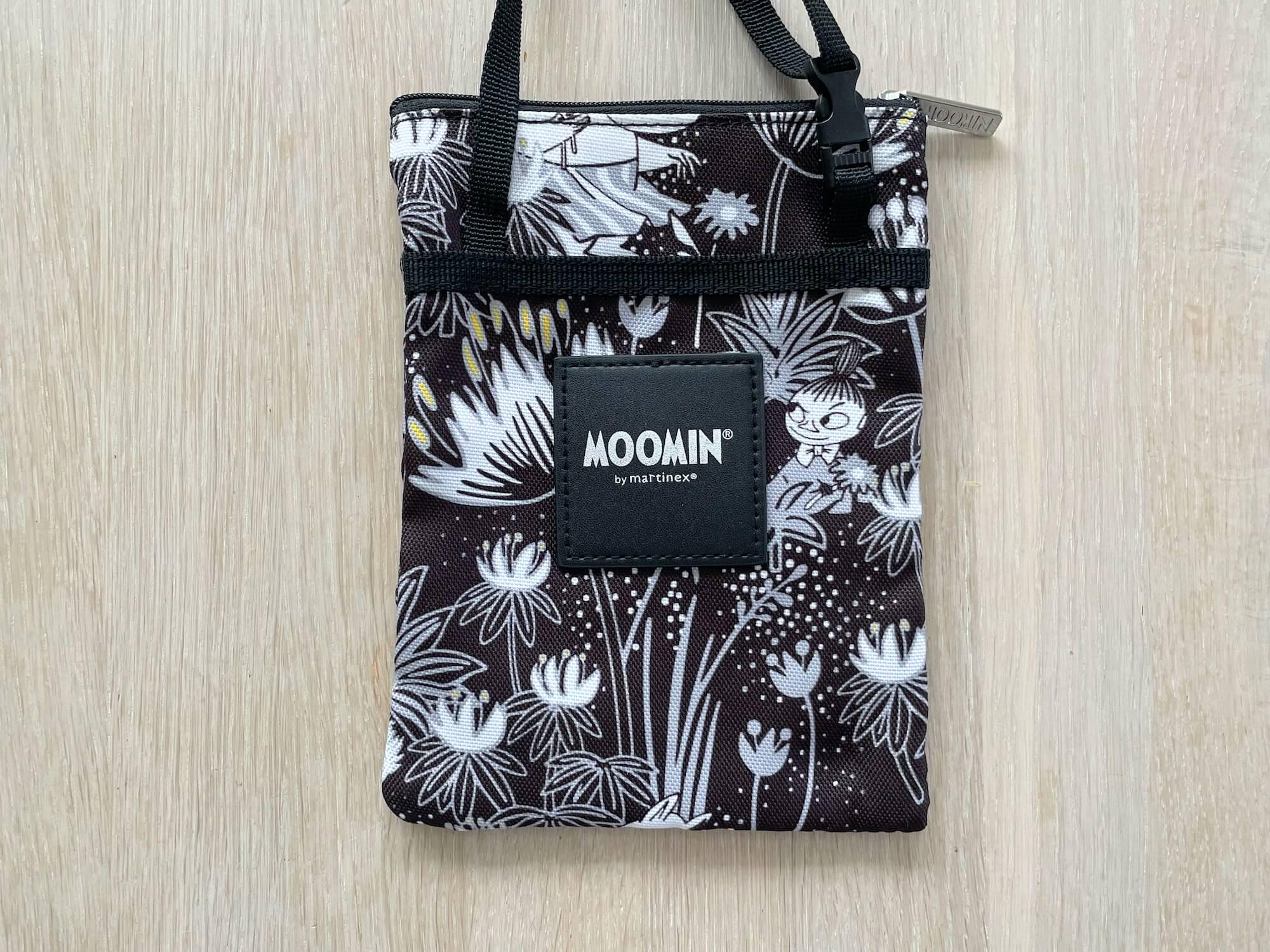 Sac Bandoulière Moomin - Petit Sac Crossbody En Toile Noire - Neuf Avec étiquettes - Licence Officielle