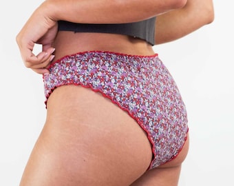 Culotte de règles ultra-fine et ultra-absorbante par Loulou - culotte menstruelle - tanga - flux léger