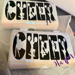 Cheer Themed Cosmetic/Jewelry Case
