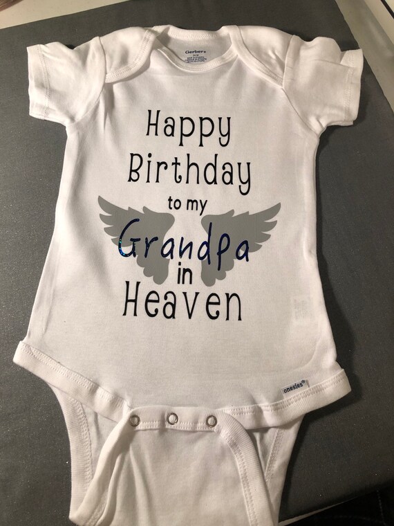happy birthday grandpa onesie