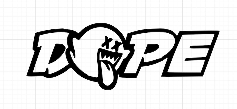 Mario Boo Dope sticker