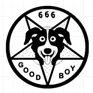 Mr Pickles Pentagram sticker
