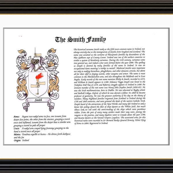 Smith Family Coat Of Arms Smith Family Coat Of Arms