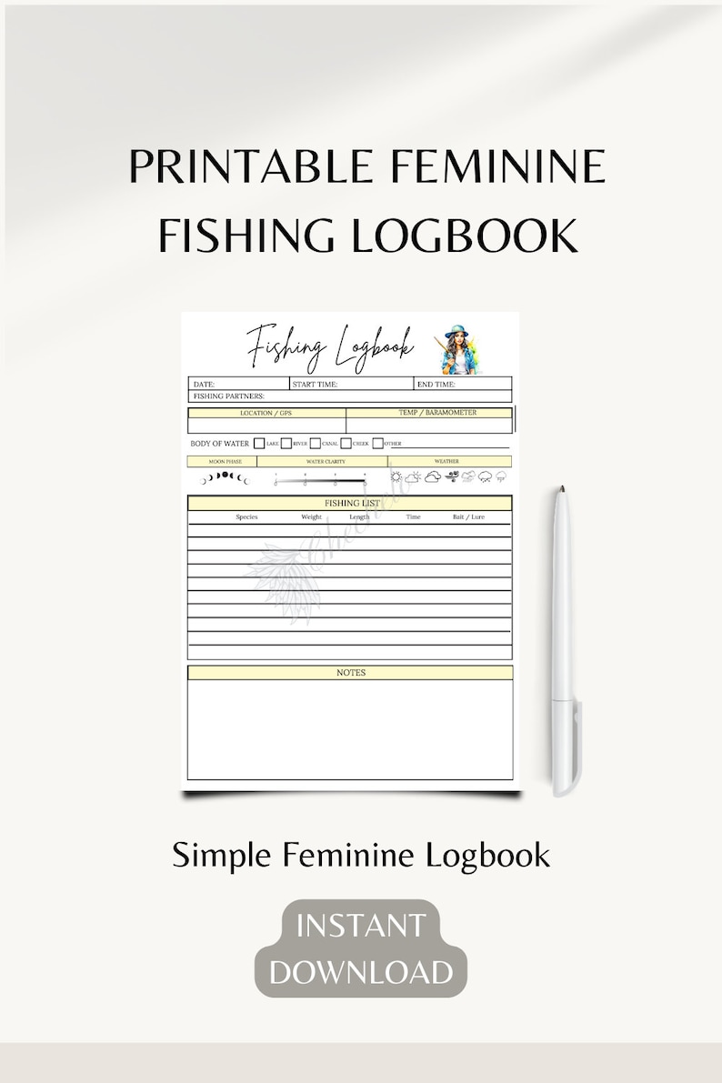 Fishing Log Book: The Best Essential Fishing Logbook For