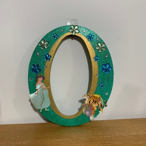 Personalized Disney Inspired wooden letters for wall decor (8 Inches tall) ALADDIN JASMINE