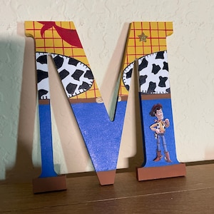 Personalized Disney Inspired wooden letters for wall decor (8 Inches tall) TOY STORY