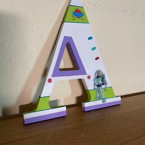 Personalized Disney Inspired wooden letters for wall decor (8 Inches tall) TOY STORY