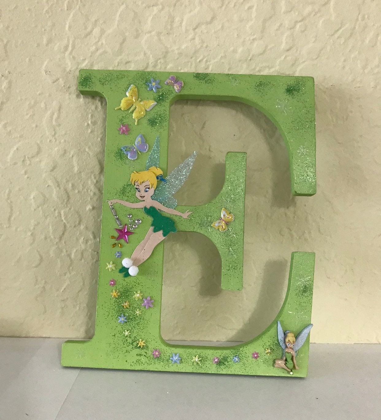 Personalized Disney Tinkerbell Inspired Wooden Letters for Wall Decor ...
