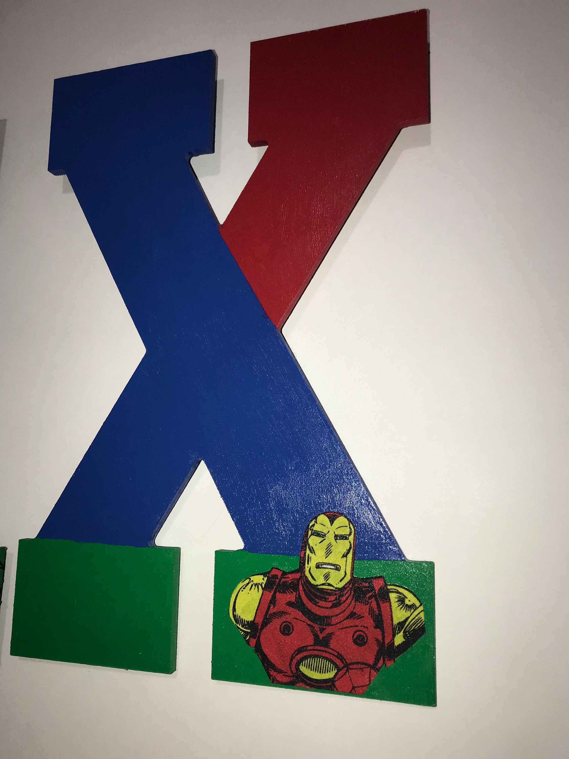 Multiple Personalized Marvel Inspired Wooden Letters for Wall Decor (13 ...
