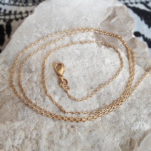 Gold plated chain 38 cm convict link women&#39;s gift