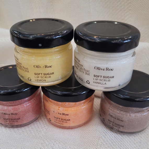 Sugar Lip Scrub | Organic Flavour Oil | Vegan Low Waste | Lip Care for Dry Lips | Natural lip scrub | 10.5g 28ml