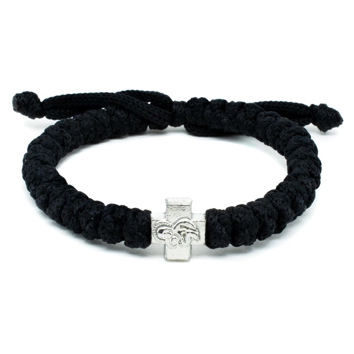 Adjustable Black Orthodox Prayer Rope Bracelet 33 Knots Brojanica ...