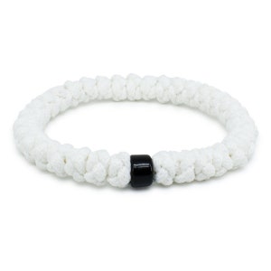 White Orthodox Prayer Rope Bracelet with bead 33 Knots Brojanica Komboskini Orthodox Jewelry, Christian Gifts, Christian Bracelet