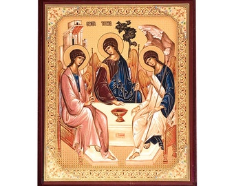 ロシア正教会の三手聖母イコン（8.3インチ x 11.7インチ） - Etsy 日本