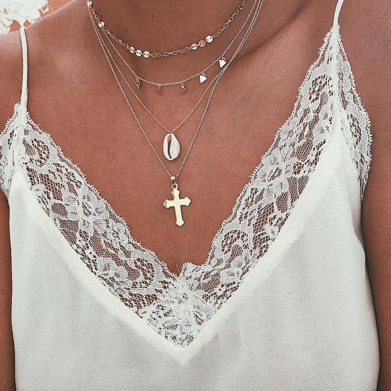 necklace minimalist jewelry religious necklace cross jewelry dainty necklace Cross necklace silver cross necklace gold cross necklace