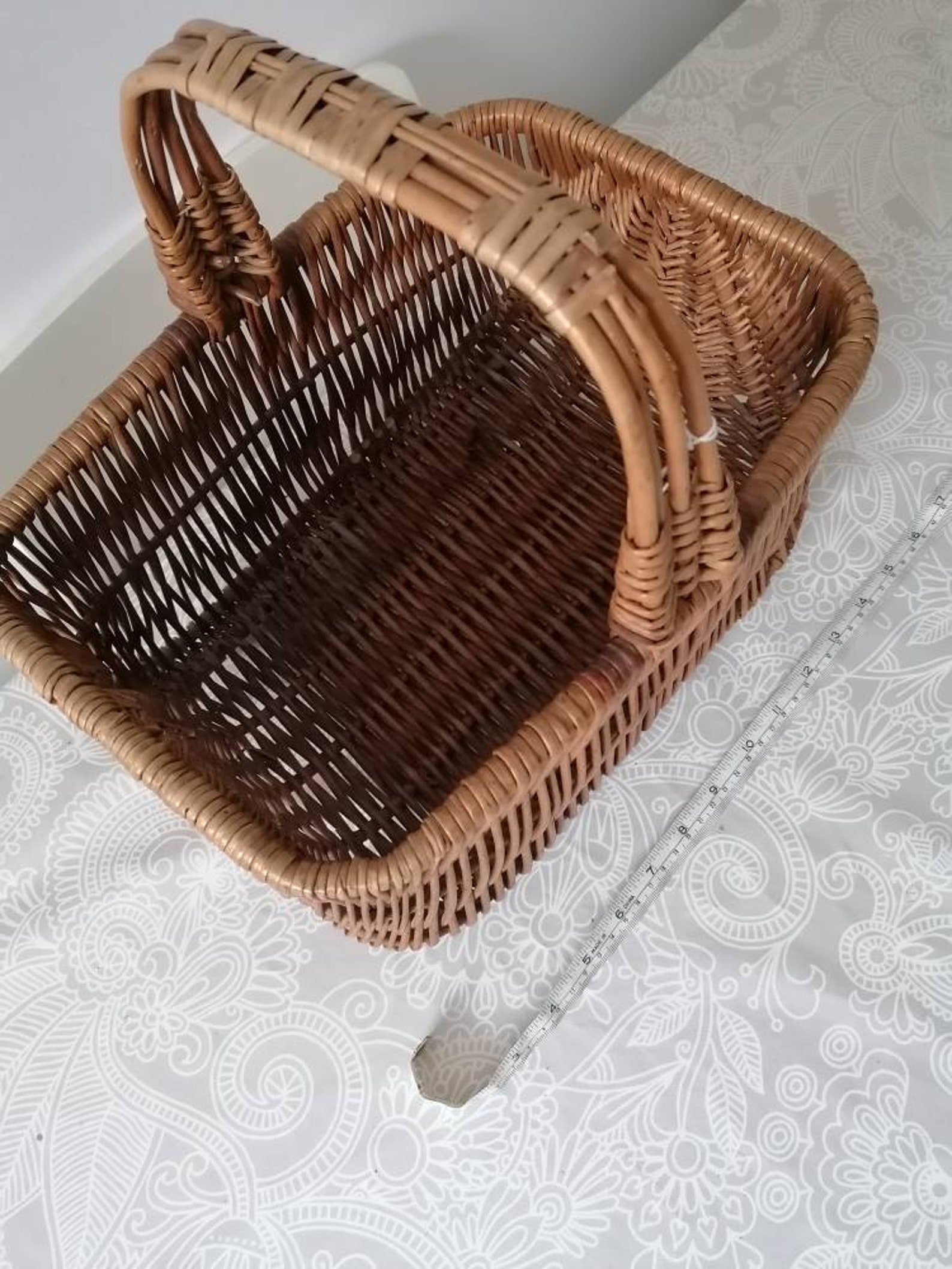 Lovely Little Vintage Hand Basket Etsy