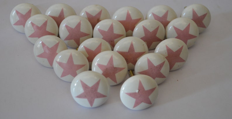 Knobs /& Pulls Pull knobs Kitchen Knobs Ceramic Cabinet Handmade Hand painted Decorative Drawer 20 PC