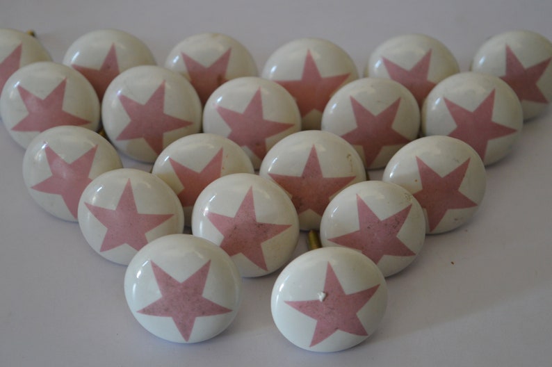 Knobs /& Pulls Pull knobs Kitchen Knobs Ceramic Cabinet Handmade Hand painted Decorative Drawer 20 PC