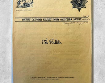 The Bulletin Military Figure Collectors Society Newsletter 1956 Gettysburg Army of the Potomac