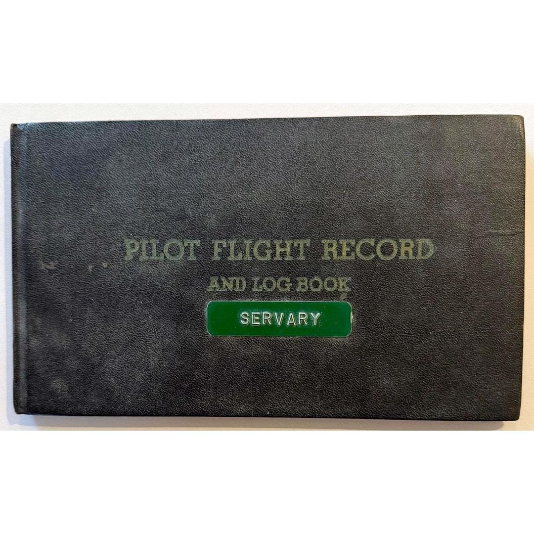 Vintage Pilot Flight Log 1967-1968 Flight Record Type AP-3 Aero ...