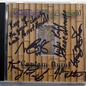 Capitán Quint Pineapple Jam CD firmado Abingdon Maryland Party Band On the Rocks Sail with Me Belice Mi mente pinta imágenes