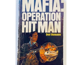 Mafia Operation Hit Man Paperback 1974 Don Romano Pyramid Books Lyle Kenyon Engel Sleazy Pulp Fiction Vintage