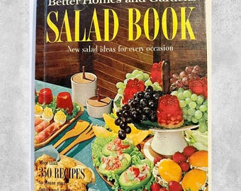 Better Homes and Gardens Salad Book 1967 Cookbook MCM Retro Vintage Recipes
